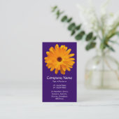 Carte De Visite Marigold orange - Violet profond (Debout devant)