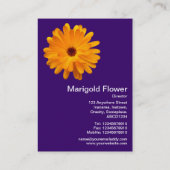 Carte De Visite Marigold orange - Violet profond (Dos)