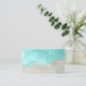 Carte de visite marin de peinture de turquoise de (Debout devant)