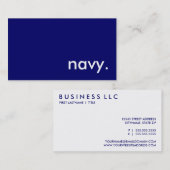 Carte De Visite marine (Devant / Derrière)