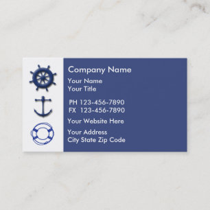 Carte de visite marine