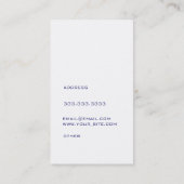 Carte De Visite Marine (Dos)