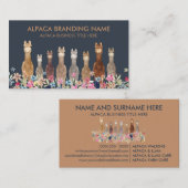 Carte De Visite Marine Alpaca (Devant / Derrière)