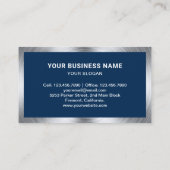 Carte De Visite Marine Blue Wheel Alignement de voiture Pneus Maga (Dos)