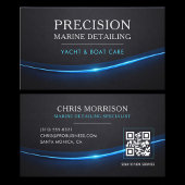 Carte De Visite Marine Boat Detailing QR Code