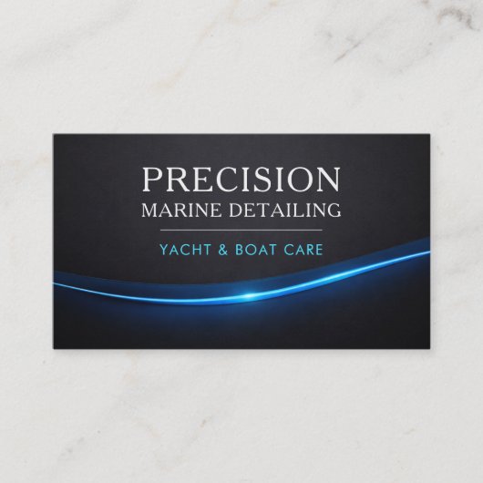 Carte De Visite Marine Boat Detailing QR Code (Devant)