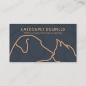 Carte De Visite Marine Brown Qr Code Logo Chiens Chiens Chats Anim (Devant)