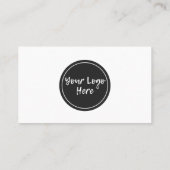 Carte De Visite Marine Calligraphie Merci Mini support Insertion (Dos)