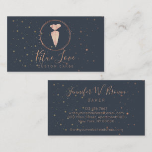 Carte De Visite Marine Chef Ustensiles Whisk Spoon Pâtisserie Boul