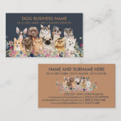 Carte De Visite Marine Chiens Brown Chats races Dessin (Devant / Derrière)