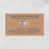 Carte De Visite Marine Chiens de races Brown de animaux de compagn (Dos)