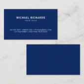 Carte De Visite Marine professionnelle bleu clair moderne simple (Devant / Derrière)