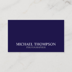 Carte De Visite Marine professionnelle bleu et blanc