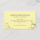 Carte De Visite Marine Secourt Vétérinaire Chien chat poisson lapi (Dos)