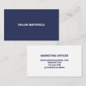 Carte De Visite Marine simple (Devant / Derrière)