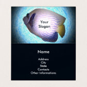 Carte De Visite Marine tropicale (Intérieur déplié)