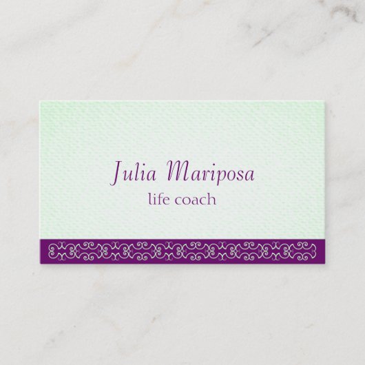 Carte De Visite Mariposa Greens Violences Textes (Devant)