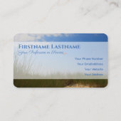 Carte De Visite Maritime kite naturel dune dune de sable dune styl (Dos)