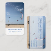 Carte De Visite Maritime kite naturel dune dune de sable dune styl (Devant / Derrière)