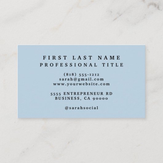 Carte de visite maritime Ocean Boat (Dos)