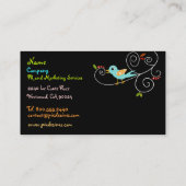 Carte de visite, Marketing (Dos)