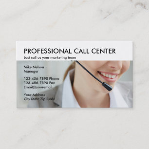 Carte De Visite Marketing de centre d'appel