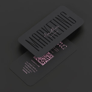 Carte De Visite Marketing de professionnel de beauté esthétique Bl
