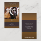 Carte De Visite Marketing d'entreprise hippique art équestre (Devant / Derrière)