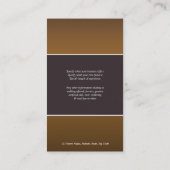 Carte De Visite Marketing d'entreprise hippique art équestre (Dos)