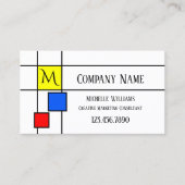 Carte de visite marketing des couleurs primaires M (Devant)