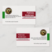 Carte De Visite Marketing des onglets simples de l'onglet Éponge (Devant / Derrière)