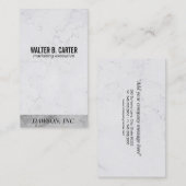 Carte De Visite Marketing | Marbre | Executive II (Devant / Derrière)