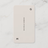 Carte De Visite Marketing minimal Sable professionnel moderne (Devant)