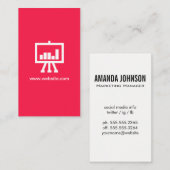 Carte De Visite Marketing numérique / Vibrant (Devant / Derrière)