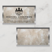 Carte De Visite Marketing | Ventes | Logo d'entreprise de conseil (Devant / Derrière)