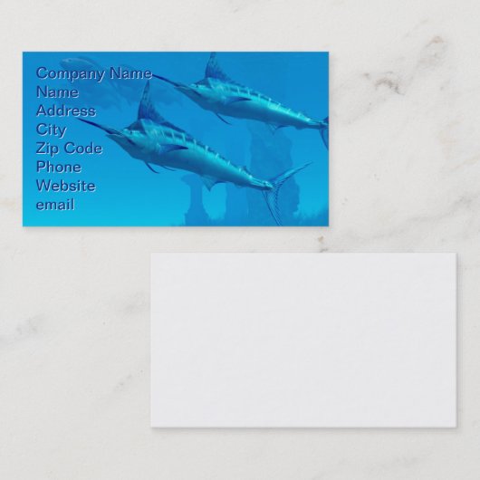 Carte de visite Marlin (Devant / Derrière)