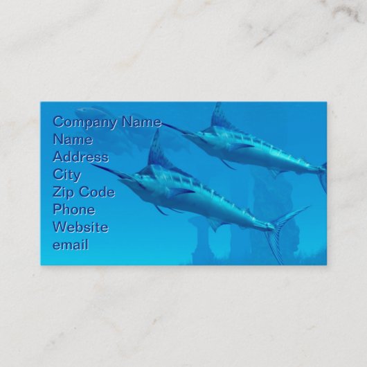 Carte de visite Marlin (Devant)