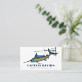 Carte De Visite Marlin Sport Pêche Charters Bateau (Debout devant)