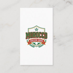 Carte De Visite Maroc Football 2026 Football Gras Pays Typographie