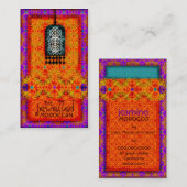 Carte De Visite Marocain orné de bijoux exotique de la (Devant / Derrière)