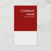 Carte De Visite maroon bold concevoir votre propre code QR (Dos)