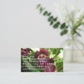 Carte De Visite Maroon Orchids II (Debout devant)