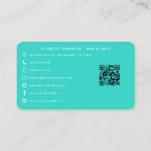 Carte De Visite Marque Africaine Américaine Vibrante (Dos)