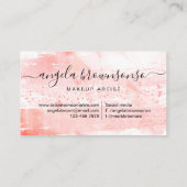 Carte De Visite Marque Boutique Marbre Orange (Dos)