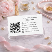 Carte De Visite Marque couleur Qr code socal media premium