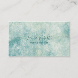 Carte De Visite Marque d'aquarelle Turquoise élégante