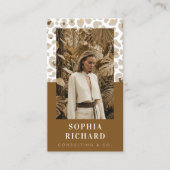 Carte De Visite Marque de Beauté Imprimé Léopard Guépard de Luxe P (Devant)