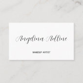Carte De Visite Marque de beauté noire blanche (Devant)