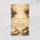 Carte De Visite Marque de bureau d'avocat classique professionnell (Dos)