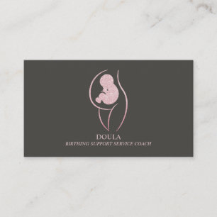 Carte De Visite Marque de coach de naissance de sage-femme doula d